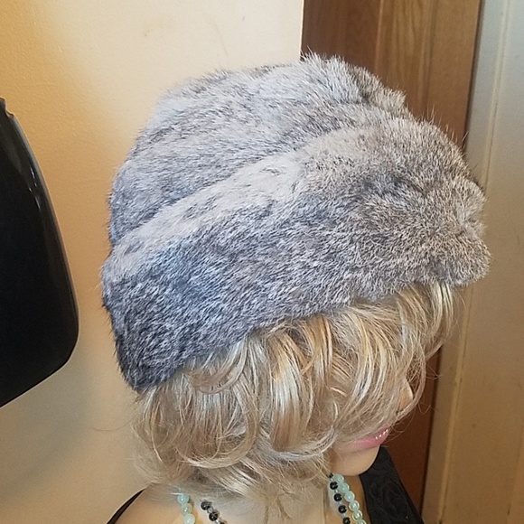 Geniune grate rabbit fur hat main image 4